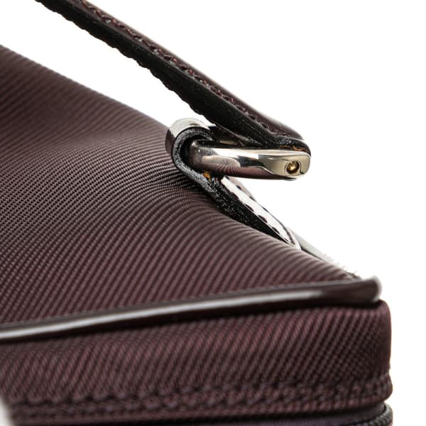 Pre-owned Gucci Nylon Vanity Bag Purple