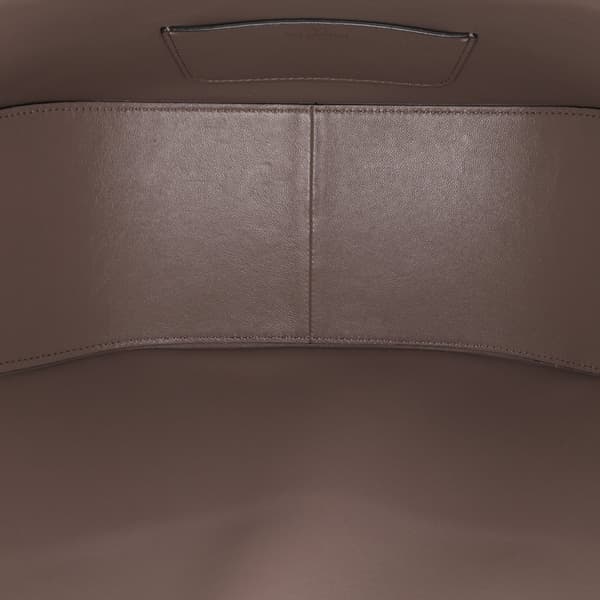 Pre-owned Valentino Medium Grainy Calfskin VLogo Moon Hobo Brown