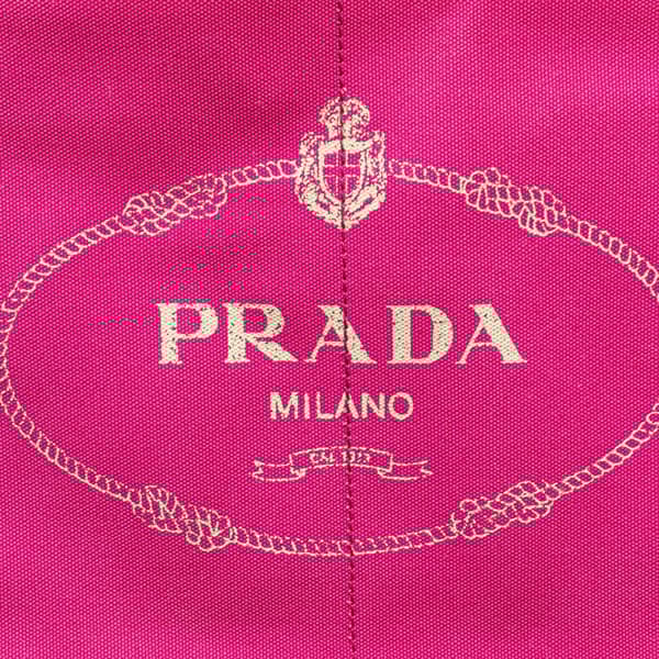 Pre-owned Prada Large Canvas Canapa Logo Satchel Pink