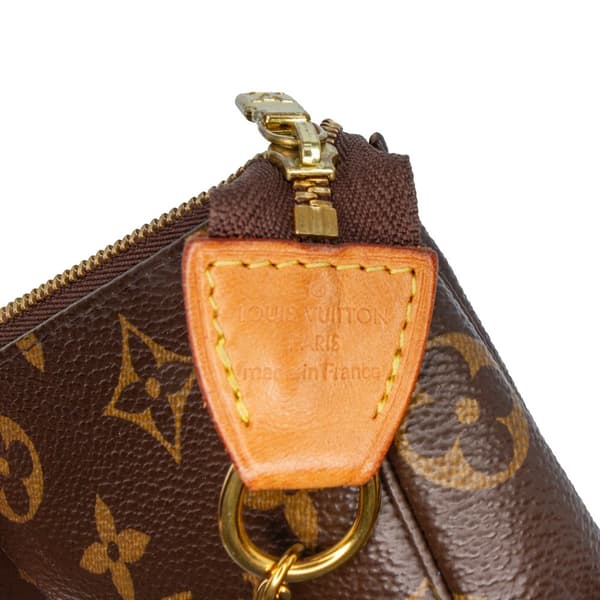 Pre-owned Louis Vuitton Monogram Mini Pochette Accessoires Brown