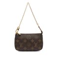 Miniatyrbilde 1 av 10: Pre-owned Louis Vuitton Monogram Mini Pochette Accessoires Brown