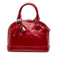 Miniatyrbilde 1 av 8: Pre-owned Louis Vuitton Monogram Vernis Alma BB Red