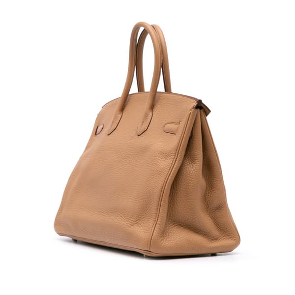 Pre-owned Hermès Togo Birkin Retourne 35 Brown