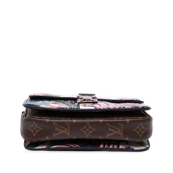 Pre-owned Louis Vuitton Epi Monogram Floral Mini Pochette Metis White