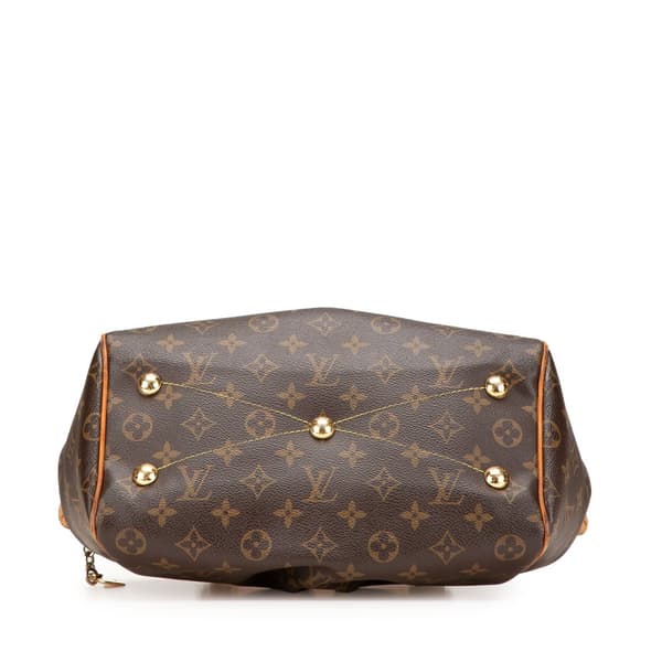 Pre-owned Louis Vuitton Monogram Tivoli PM Brown