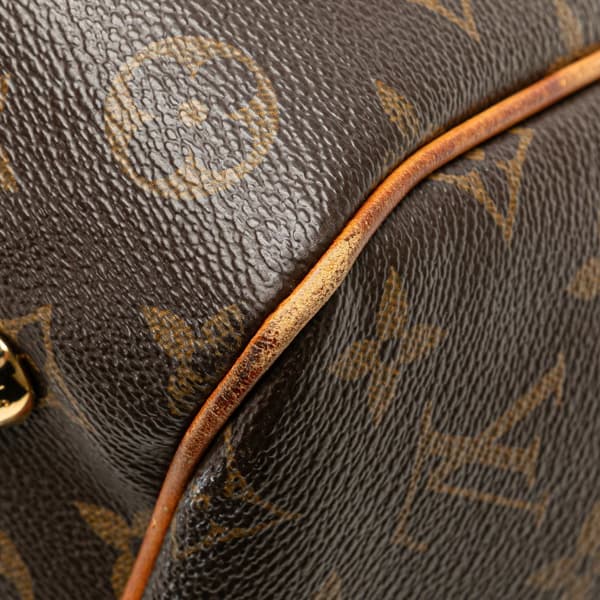 Pre-owned Louis Vuitton Monogram Tivoli PM Brown