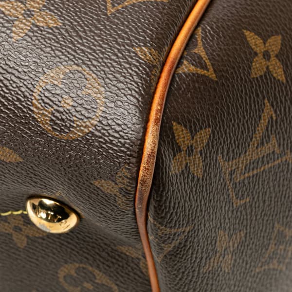 Pre-owned Louis Vuitton Monogram Tivoli PM Brown