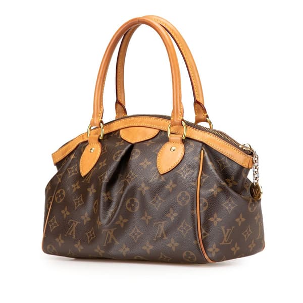 Pre-owned Louis Vuitton Monogram Tivoli PM Brown