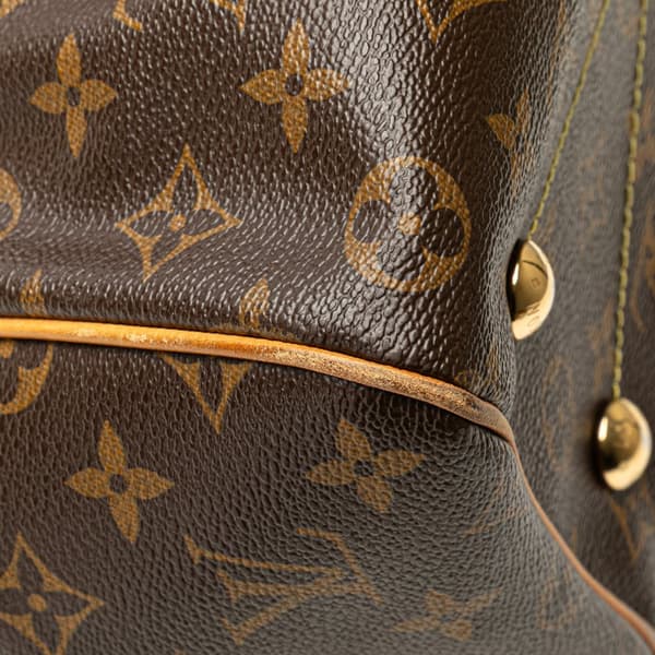 Pre-owned Louis Vuitton Monogram Tivoli PM Brown