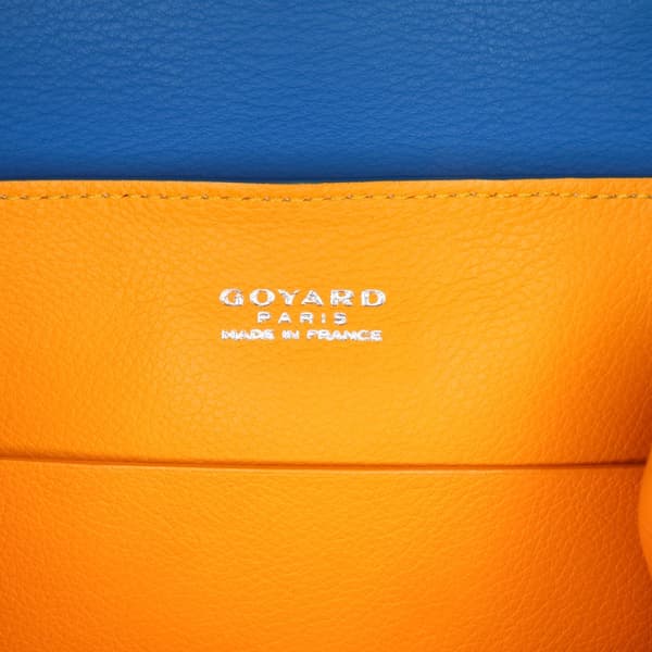 Pre-owned Goyard Mini Goyardine Saigon Souple Blue