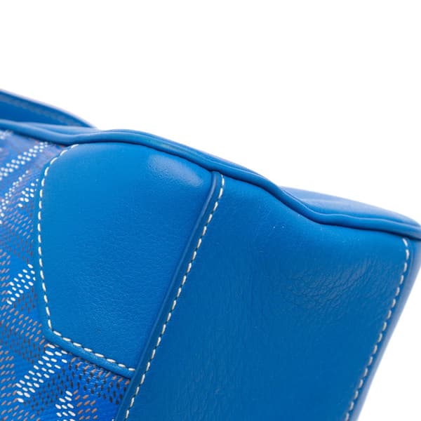 Pre-owned Goyard Mini Goyardine Saigon Souple Blue