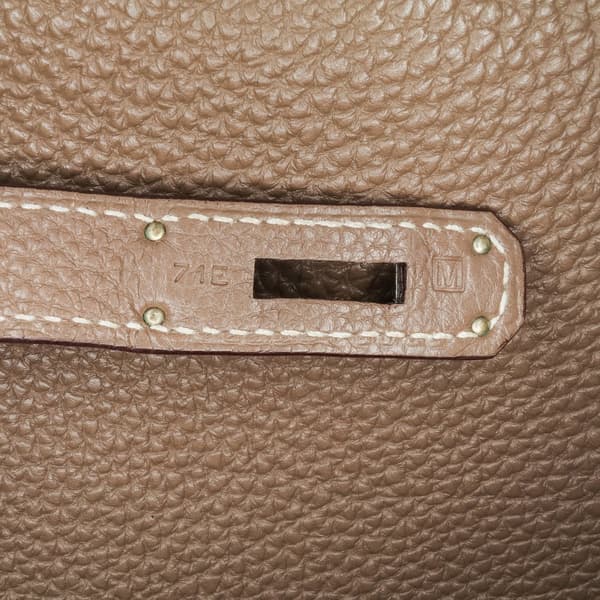 Pre-owned Hermès Togo Birkin Retourne 35 Brown