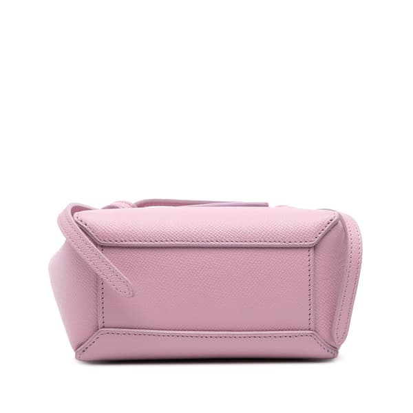 Pre-owned Celine Pico Grained Calfskin Belt Bag Pink
