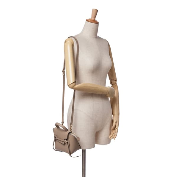 Pre-owned Celine Pico Grained Calfskin Belt Bag Brown