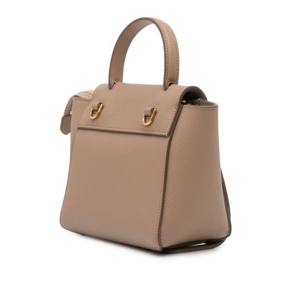 Pre-owned Celine Pico Grained Calfskin Belt Bag Brown