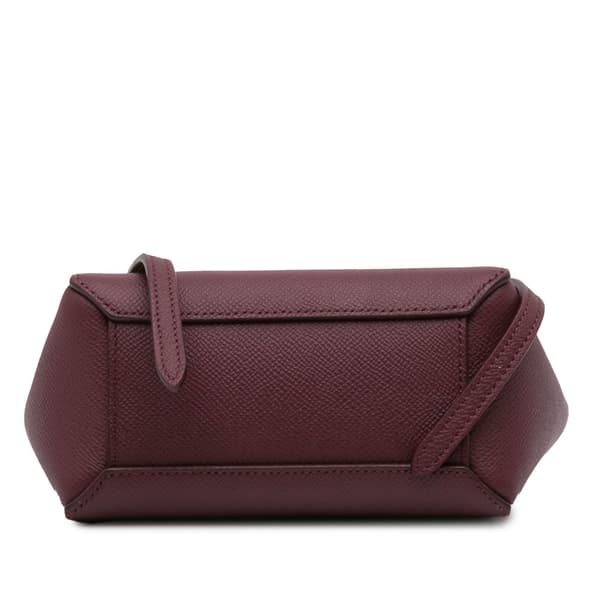 Pre-owned Celine Pico Grained Calfskin Belt Bag Red