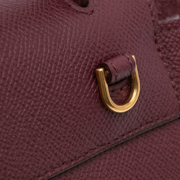 Pre-owned Celine Pico Grained Calfskin Belt Bag Red