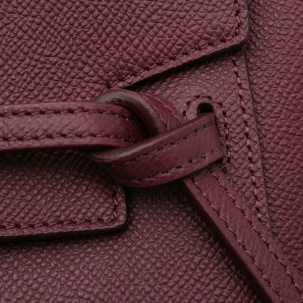 Pre-owned Celine Pico Grained Calfskin Belt Bag Red