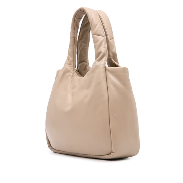 Pre-owned Prada Medium Nappa Soft Padded Double Handled Bag Brown