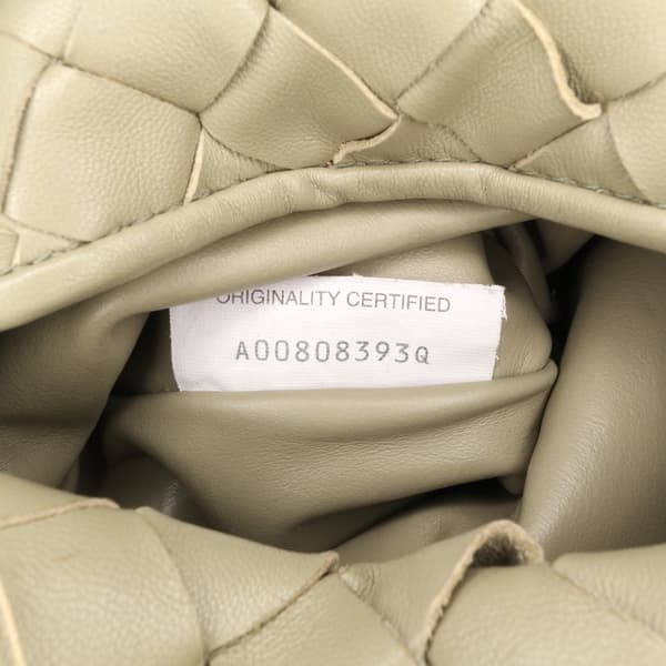 Pre-owned Bottega Veneta Mini Calfskin Intrecciato Hop Satchel Brown