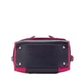 Miniatyrbild 3 av 10: Pre-owned LOEWE Grained Bicolor Calfskin Cruz Satchel Blue