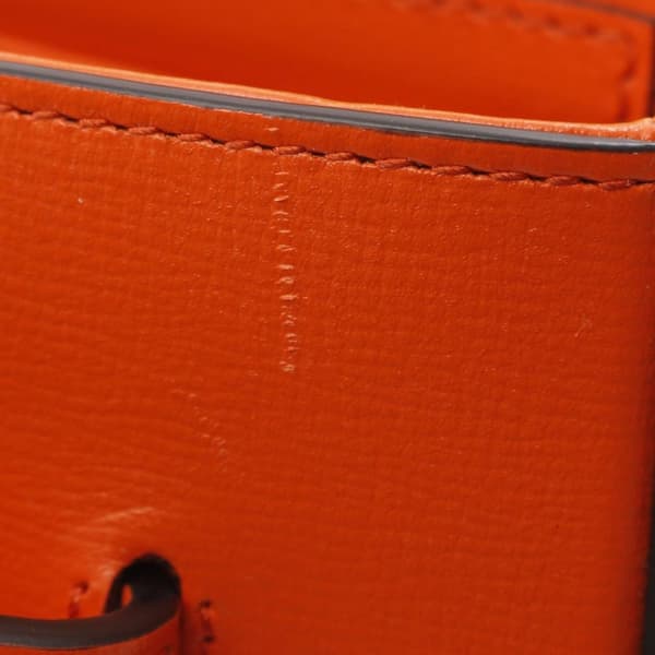 Pre-owned Gucci Mini Leather Horsebit 1955 Web Satchel Orange