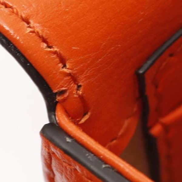 Pre-owned Gucci Mini Leather Horsebit 1955 Web Satchel Orange