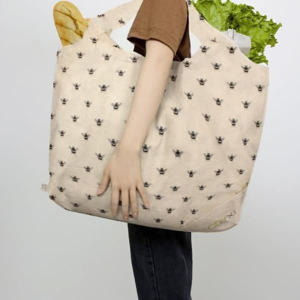 Bolsa Compra Algodon Organico 100% plöjbar 52x47 cm.