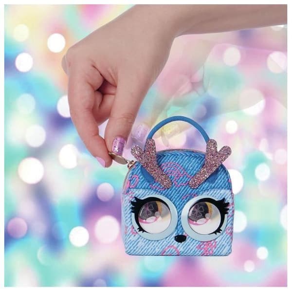 PURSE PETS MICRO - MINI COMPANION I HANDVÄSKAS STORLEK - Litet djur att hänga på sin handväska Husdjur eller bälte - Rör ögonen