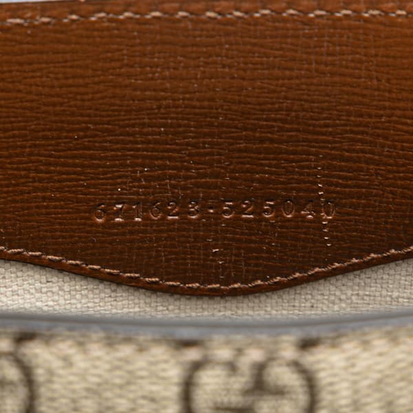 Pre-owned Gucci Mini GG Supreme Interlocking G Satchel Brown
