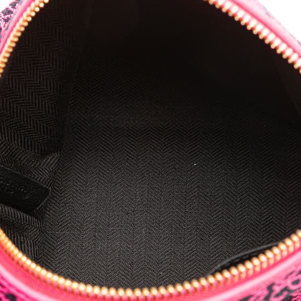 Pre-owned LOEWE Small Anagram Canvas Cubi Bag Pink