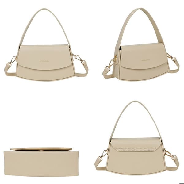 Axelväska Baguette för Kvinna Gallantry Beige