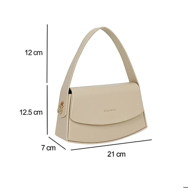 Axelväska Baguette för Kvinna Gallantry Beige