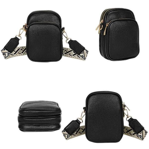 Axelväska - Gallantry - Elegant Svart - Syntetläder - 3 Fack - Justerbar