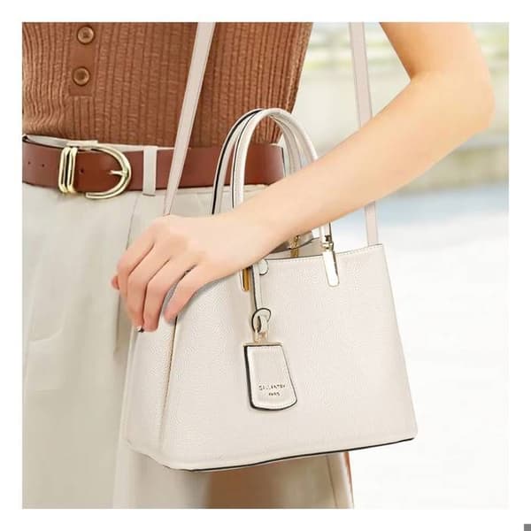 Handväska - Gallantry - Tote - Beige - Axelled - Dragkedja