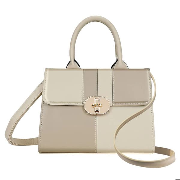 Bivärgad Handväska för Dam med Elegant Axelband Gallantry Beige