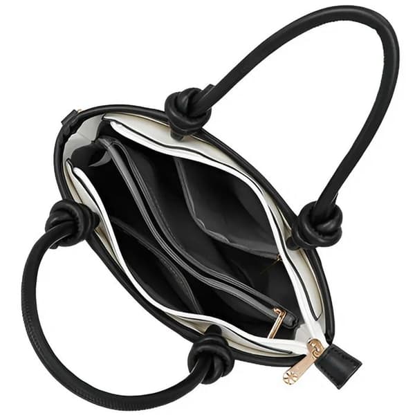 Elegant Handbag for Women with Gallantry Strap White