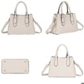 Miniatyrbild 4 av 4: Handväska - Tapperhet - Elegant - Tote - Beige - Med dragkedja