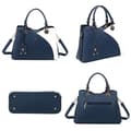 Miniatyrbild 4 av 6: Elegant Handbag for Women with Grained Effect Gallantry Navy Blue