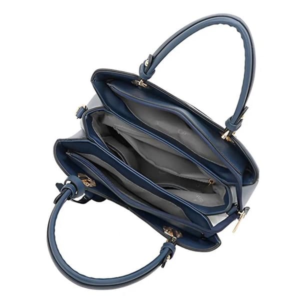 Elegant Handbag for Women with Grained Effect Gallantry Navy Blue