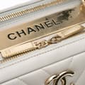 Pikkukuva 9 / 10: Pre-owned Chanel Medium Chevron Lambskin Trendy CC Bowling Bag Gray