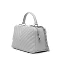 Pikkukuva 2 / 10: Pre-owned Chanel Medium Chevron Lambskin Trendy CC Bowling Bag Gray