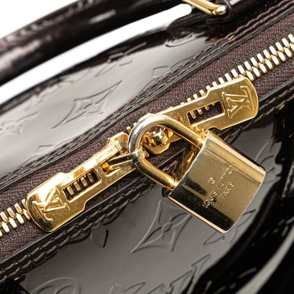 Pre-owned Louis Vuitton Monogram Vernis Alma PM Purple