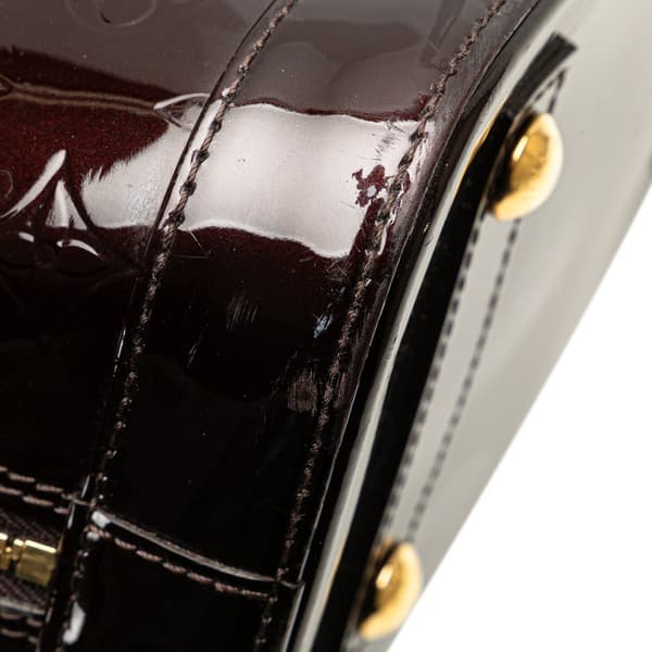 Pre-owned Louis Vuitton Monogram Vernis Alma PM Purple