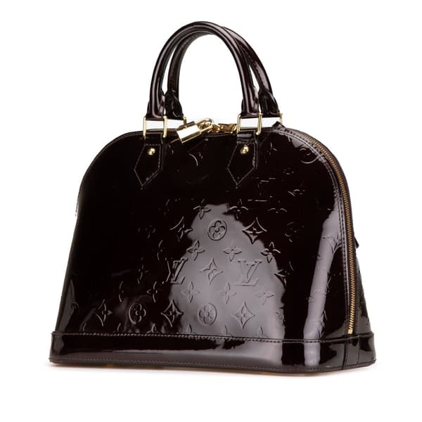 Pre-owned Louis Vuitton Monogram Vernis Alma PM Purple