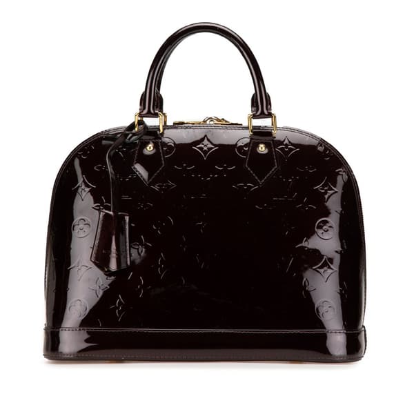 Pre-owned Louis Vuitton Monogram Vernis Alma PM Purple