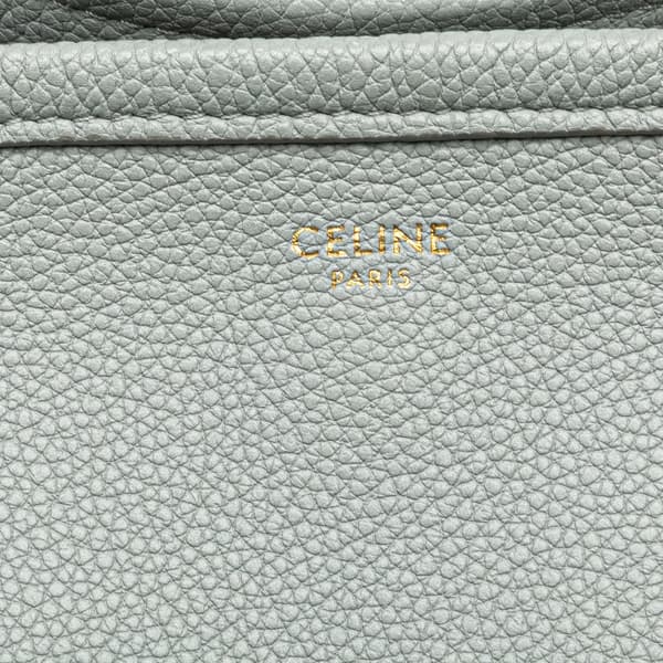 Pre-owned Celine Small Grained Calfskin Folded Cabas Tote Gray