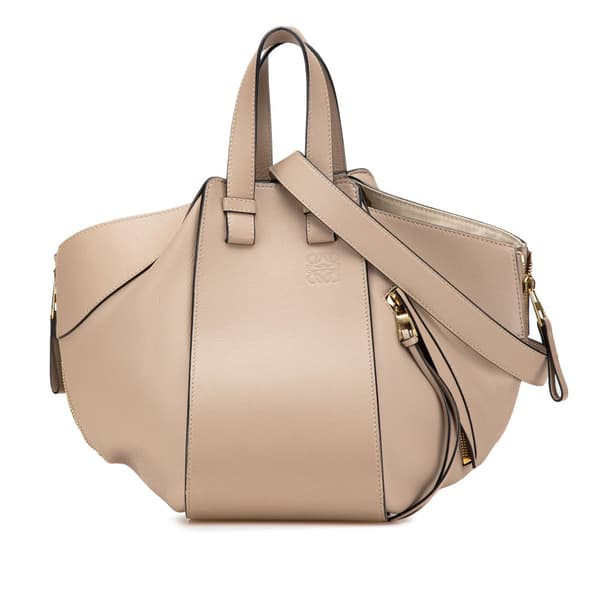 Pre-owned LOEWE Small Leather Hammock Bag Brown