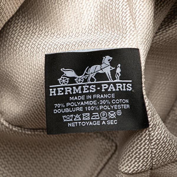 Pre-owned Hermès Large Toile Bride a Brac Brown