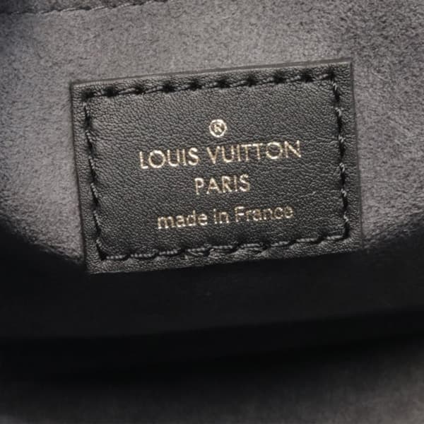 Pre-owned Louis Vuitton Embossed Calfskin Nanogram Speedy Bandouliere 25 Black
